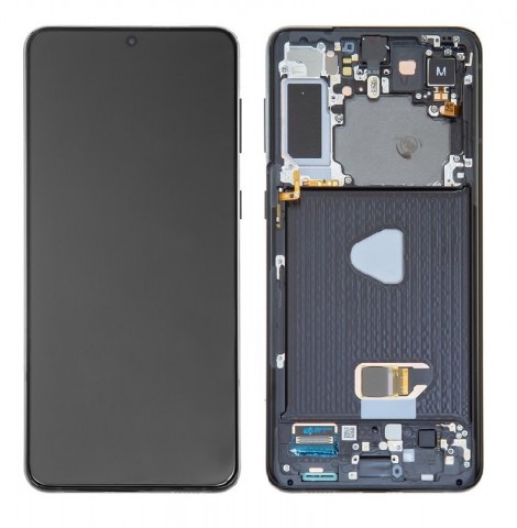 LCD+Touch screen Samsung G996 S21 Plus juodas (black) (O) 